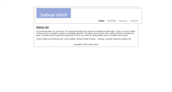 Desktop Screenshot of joshuaulrich.com